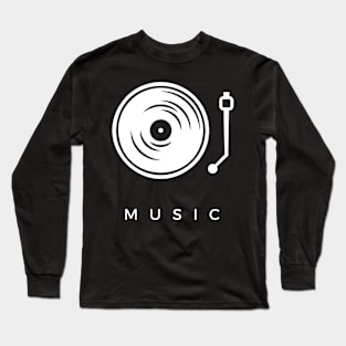 Music Turntable Vinyl Player Long Sleeve T-Shirt